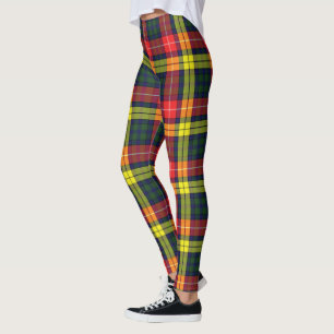 Leggings Ecosse Clan Buchanan Moderne Tartan Femmes Leging