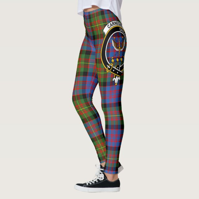Leggings Ecosse Clan Carnegie Crest Tartan Femmes (Gauche)
