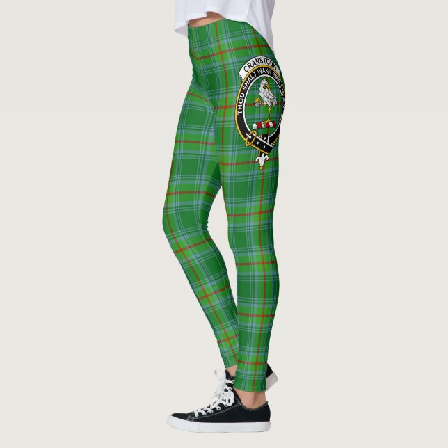 Leggings Ecosse Clan Cranstoun Ancienne Crête Tartan Femmes (Gauche)