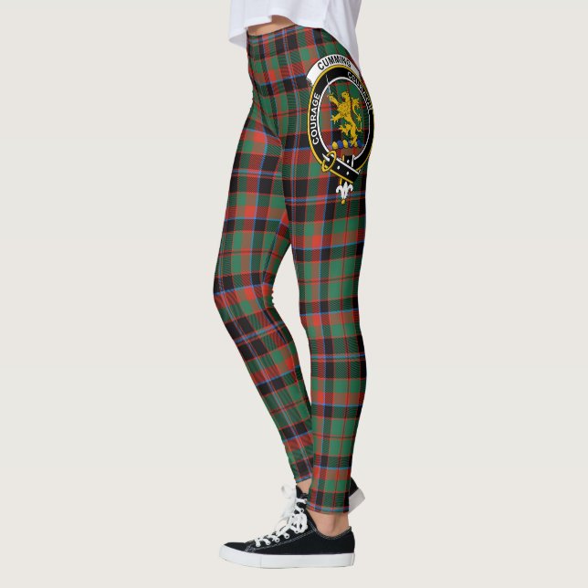 Leggings Ecosse Clan Cumming Chasse Ancienne Crest Tartan (Gauche)