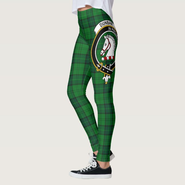 Leggings Ecosse Clan Dunbar Chasse Crest Tartan Femmes (Gauche)