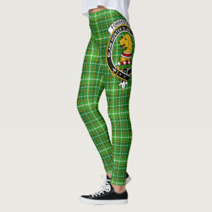 Leggings Ecosse Clan Forrester Chasse Crest Tartan Femmes