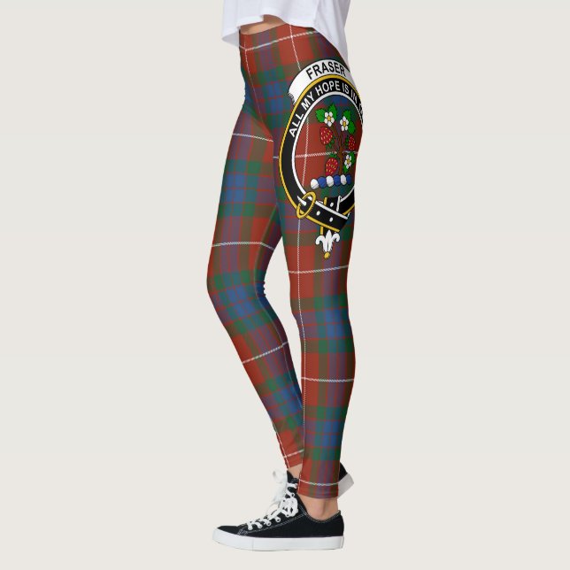 Leggings Ecosse Clan Fraser Ancienne Crest Tartan Femmes (Gauche)