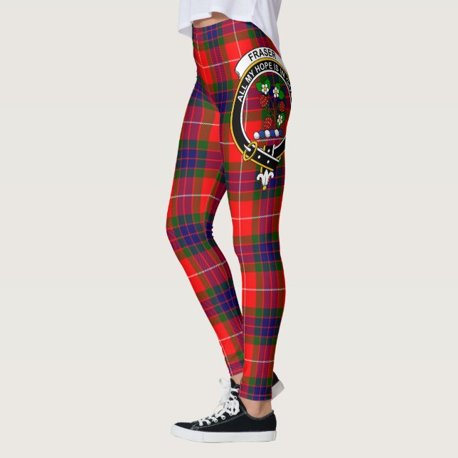 Leggings Ecosse Clan Fraser Moderne Crest Tartan Femmes (Gauche)