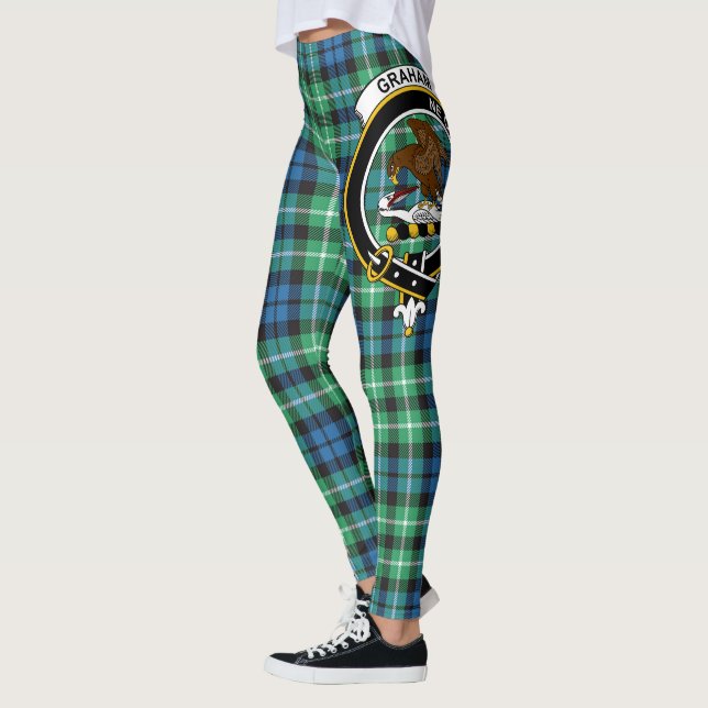 Leggings Ecosse Clan Graham De Montrose Ancienne Crest Leg (Gauche)