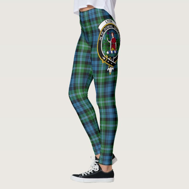 Leggings Ecosse Clan Lyon Chasse Crest Tartan Femmes (Gauche)