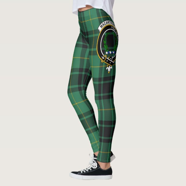 Leggings Ecosse Clan MacArthur Ancient Crest Tartan Femmes (Gauche)