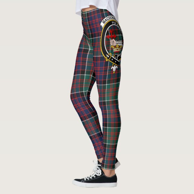 Leggings Ecosse Clan Macdonald Crest Tartan Femmes Leging (Gauche)