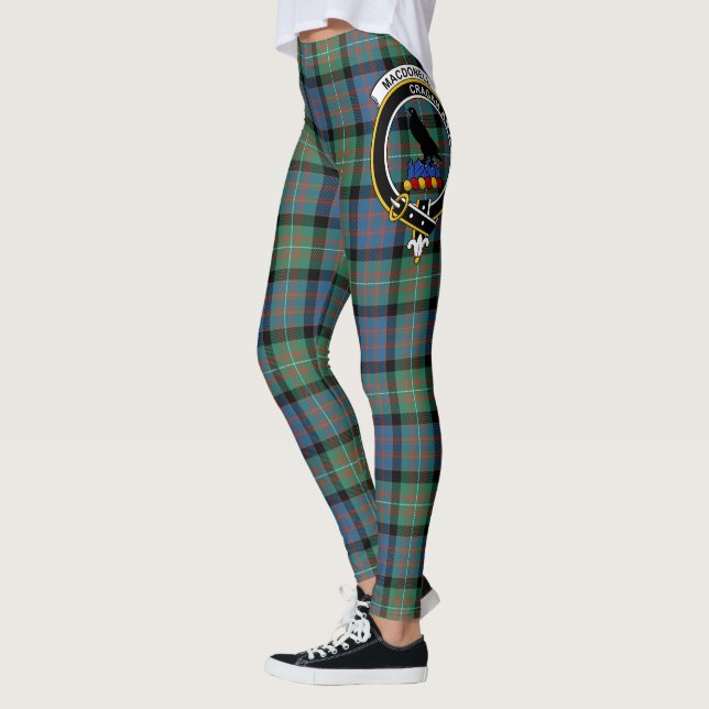 Leggings Ecosse Clan MacDonell De Glengarry Ancient Crest (Gauche)