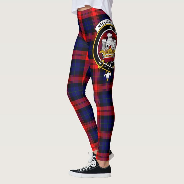 Leggings Ecosse Clan MacLachlan Crest Tartan Femmes (Gauche)