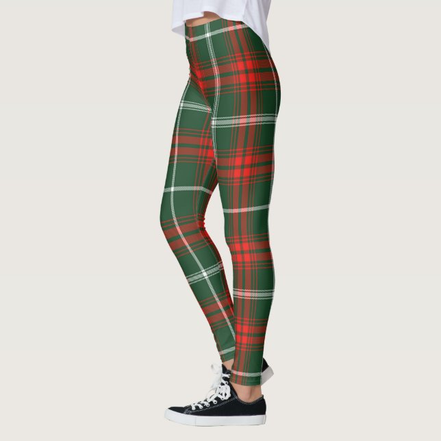 Leggings Ecosse Clan Prince De Galles Tartan Femmes Leging (Gauche)