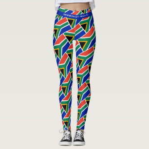 Leggings Écriture AFRIQUE DU SUD EXÉCUTEZ VOTRE COURSE Pers