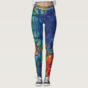 Leggings Écriture psychédélique EXÉCUTEZ VOTRE COURSE Perso