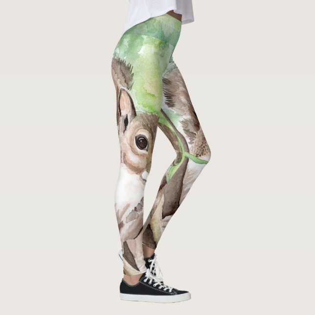 Leggings Écureuil sur vos pattes, jambières d'exercices d'a (Droite)