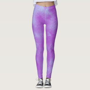 Leggings Effet de nuage orageux élégant Violet