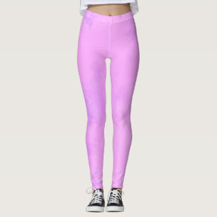Leggings Effet de rêve peinture éclatant nuages rose