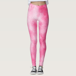 Leggings Effet nuage tempête élégant rose