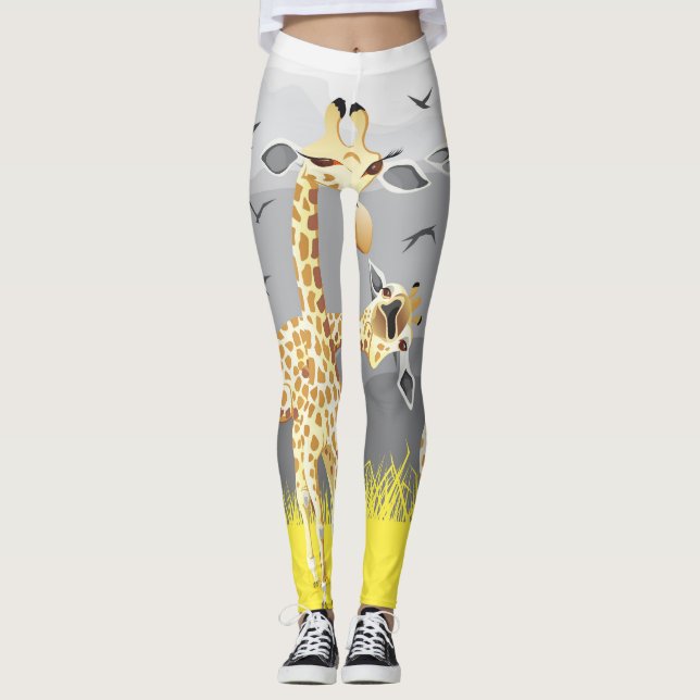 Leggings effilez vos jambes avec ces giraffes (Devant)