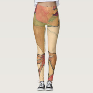 Leggings Egon Schile Self Portrait With Hands On Chest