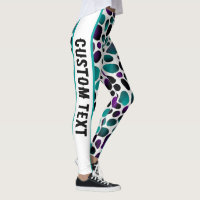 Élégance sauvage Turquoise, violet et Poster de an