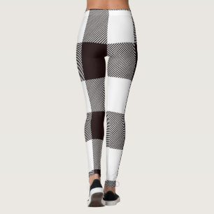 Leggings Élégant Brown et blanc