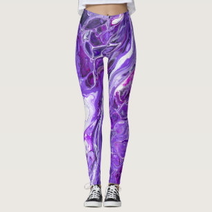 Leggings Élégant Dentelle Fou Agate 7 - Violet Ultra Violet