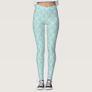 Leggings Élégant Modèle moderne élégant Pastel Vert Blanc