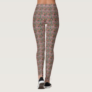 Leggings Élégant Motif de congé coloré