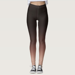 Leggings Élégant Ombre noir et beige