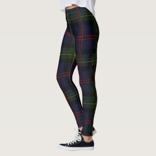 Leggings Elégant Plaid Rustique Classique Tartan de vacance