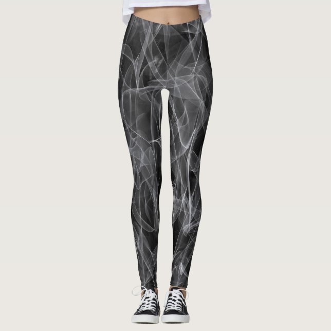 Leggings Élégante Fumée - Esthétique mystique (Devant)