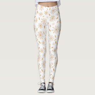 Leggings Elégante teinte de marguerite
