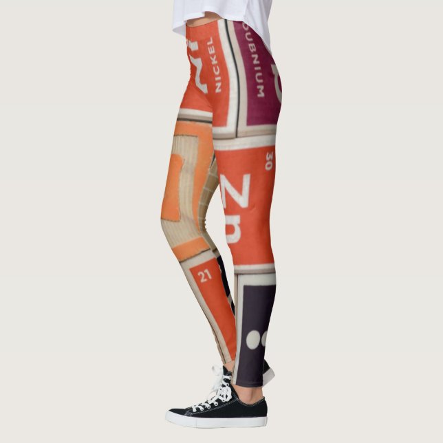 Leggings Éléments périodiques Science du zinc (Gauche)