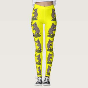 Leggings éléphant heureux jouant avec la corde et le ballon