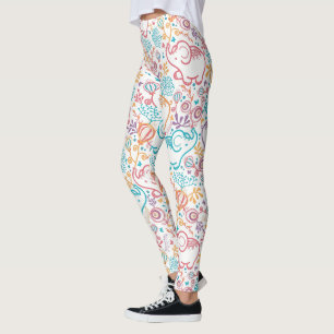 Leggings Eléphants Et Fleurs Bébés
