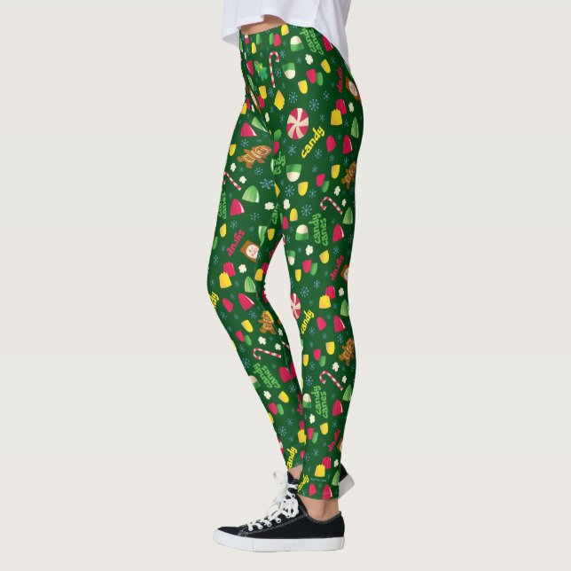 Leggings Elf le Motif Candy de cinéma (Gauche)