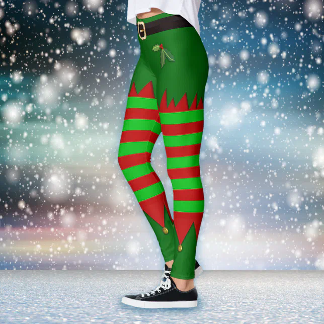 Leggings elfes de Noel Zazzle