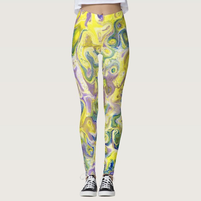 Leggings Emballages d'aquarelle pour les femmes qui aiment  (Devant)