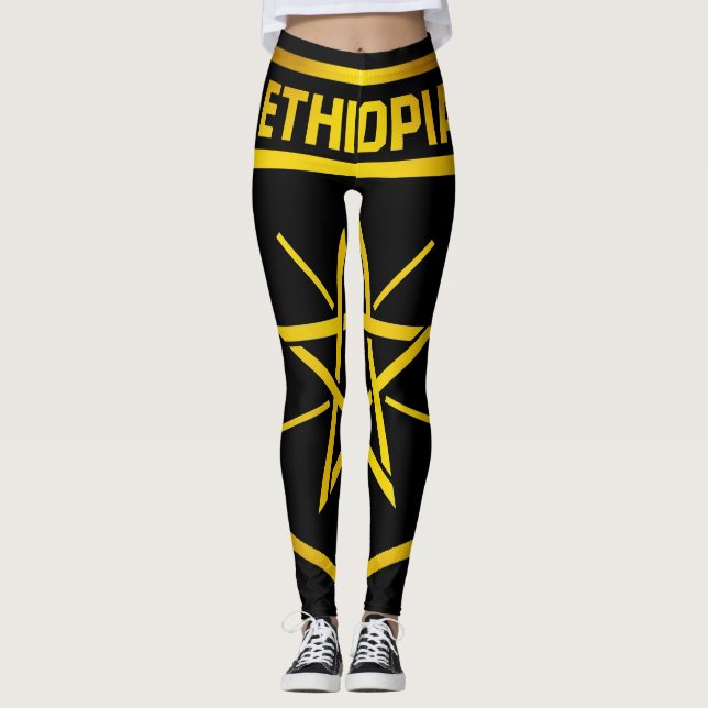 Leggings Emblème de l'Éthiopie (Devant)
