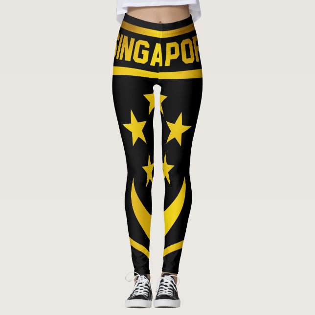 Leggings Emblème de Singapour (Devant)