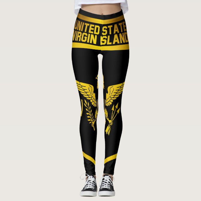Leggings Emblème des Îles Vierges américaines (Devant)