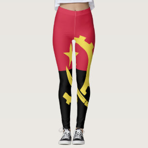 Leggings Emblème du drapeau de l'Angola
