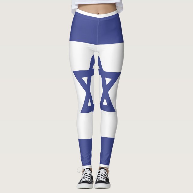 Leggings Emblème du drapeau israélien (Devant)