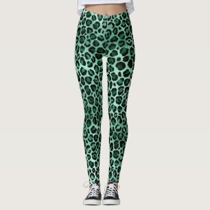 Leggings Emerald and Gold Safari Series Design 9