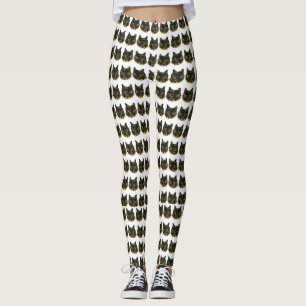 Leggings Empreinte de chats noirs victoriens