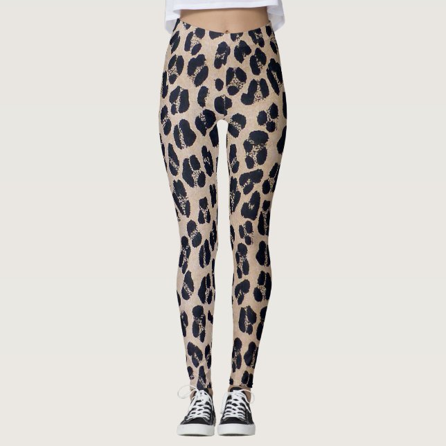 Leggings Empreinte de léopard (Devant)