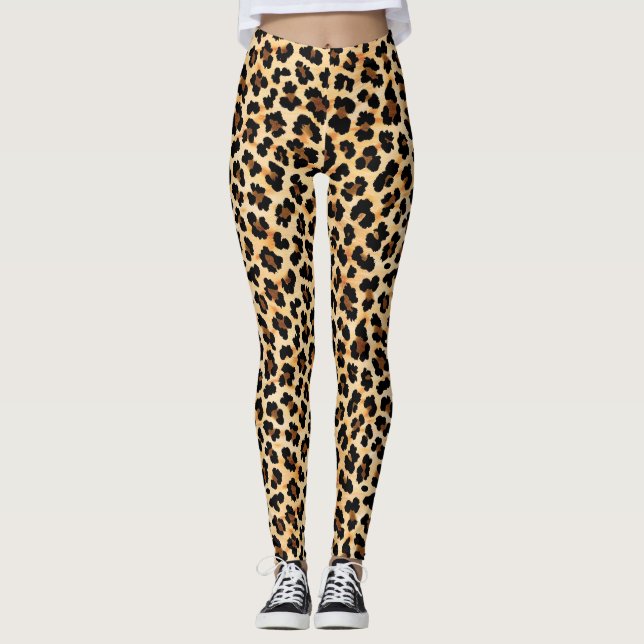 Leggings Empreinte de léopard (Devant)