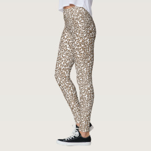 Leggings Empreinte de léopard Brown
