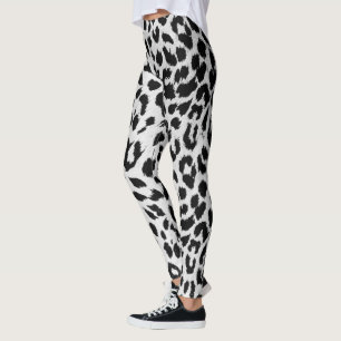 Leggings Empreinte de léopard de neige