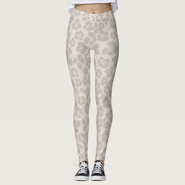 Leggings Empreinte de léopard Glam 2 #motif #design (Devant)